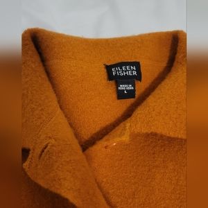 Eileen Fisher Cardigan Burnt Orange Wool